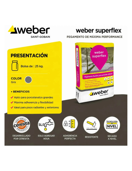 Weber Superflex Porcellanato 25kg